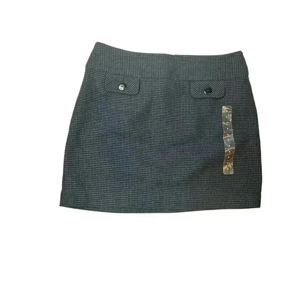 WOMEN’S GAP MINI SKIRT•PURPLISH BLUE AND BLACK•SIZE 6•NWT• - Picture 1 of 8